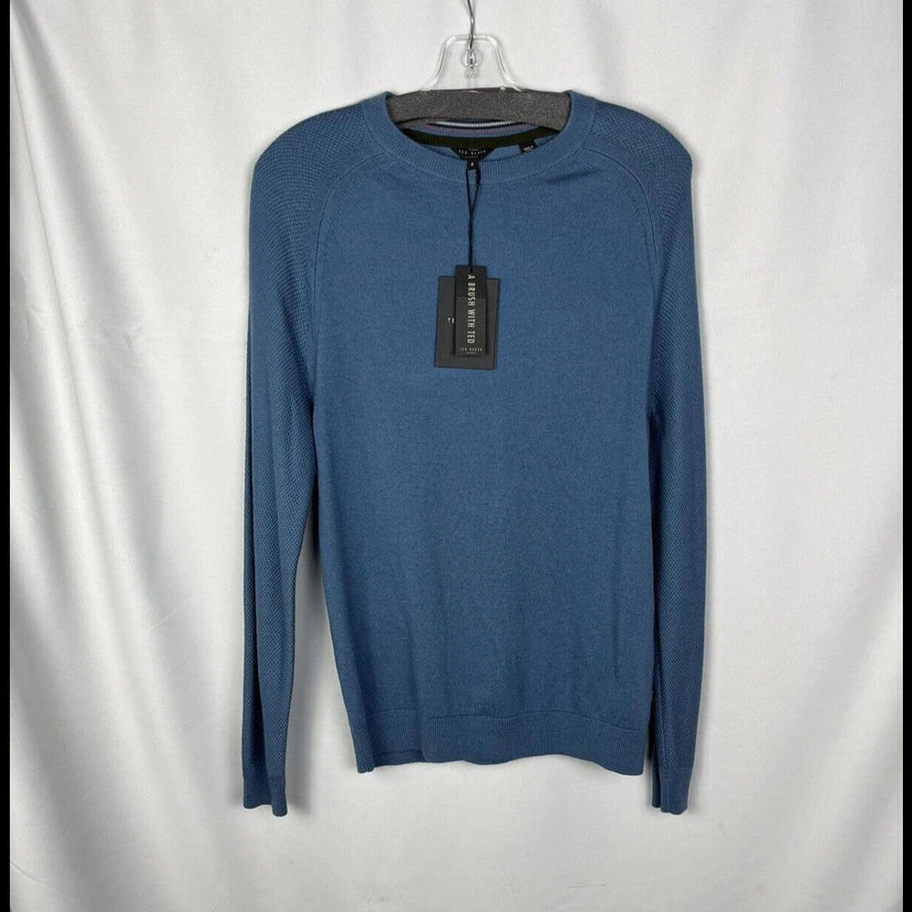 Ted Baker Foundit Crewneck Sweater Blue Size 2 Ted, S US